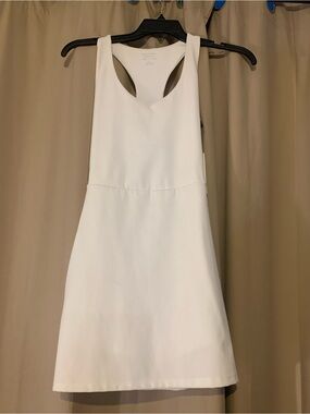 Calvin Klein Athletic White Spandex Sleeveless Dress with shorts size medium